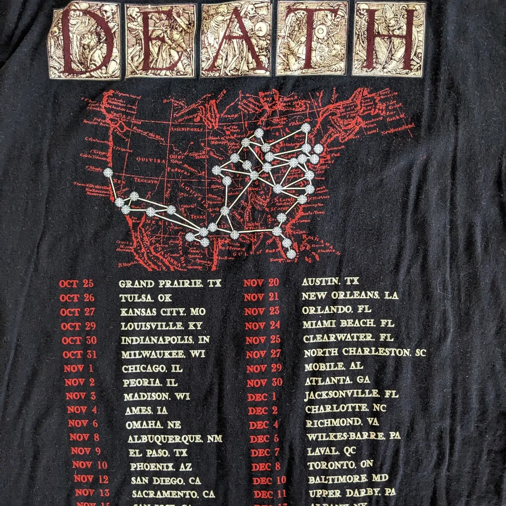 Ghost “A Pale Tour Named Death” Tultex Black T-Shirt – Red Graphic – Size Large - Picture 5 of 5